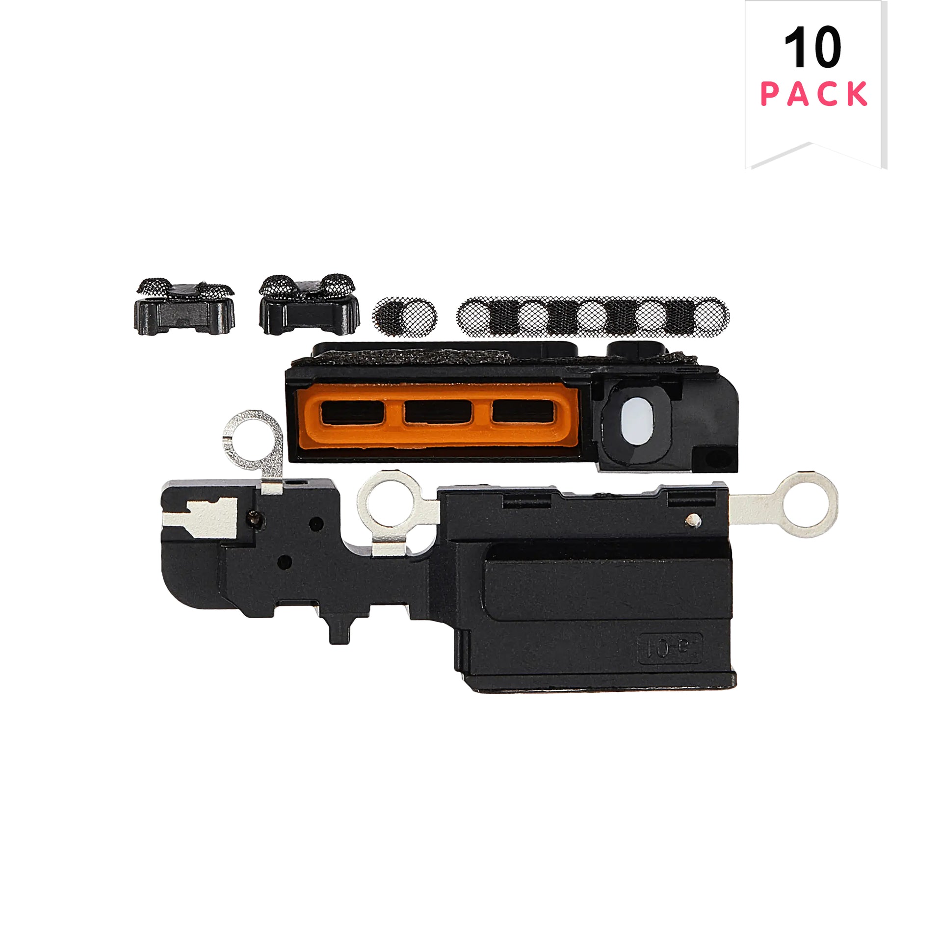 For Apple iPhone 16 Plus Loudspeaker And Microphone Mesh Black Compatible (10pcs)