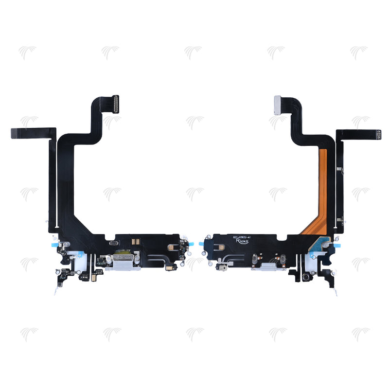 For Apple iPhone 14 Pro Max System Charging Flex Silver Compatible
