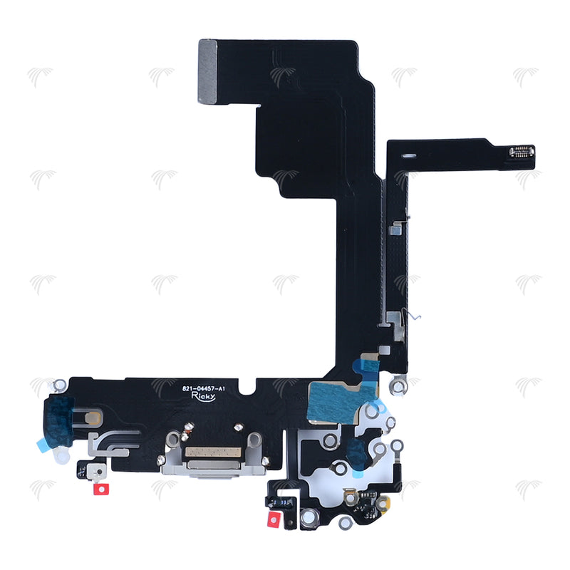 For iPhone 15 Pro System Charging Board White Titanium Compatible