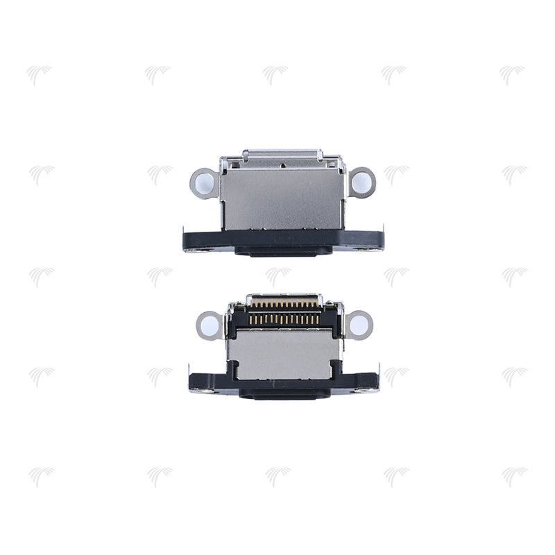 For Apple iPhone 15 Pro, 15 Pro Max System Charging Port Black Titanium Compatible (10pcs)