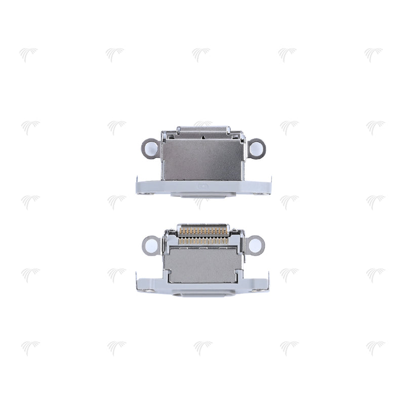 For iPhone 15 Pro, 15 Pro Max System Charging Port White Titanium Compatible (10-Pack)