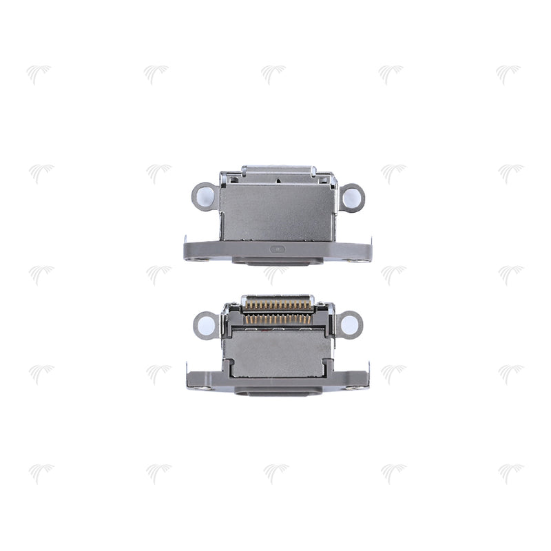 For Apple iPhone 15 Pro, 15 Pro Max System Charging Port Natural Titanium Compatible (10pcs)