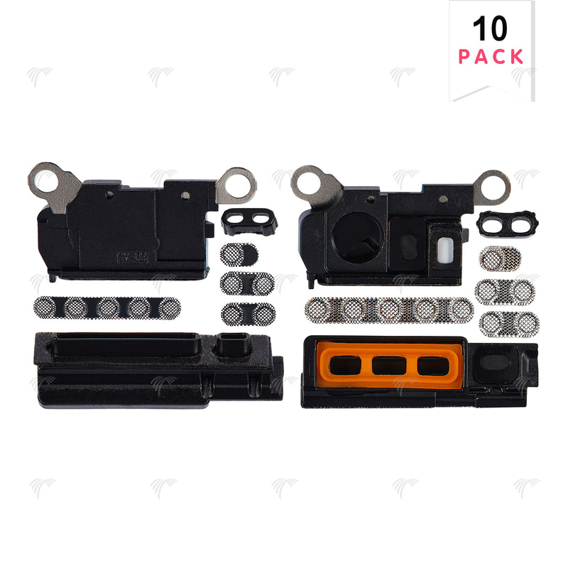 For iPhone 15 Pro Max Loudspeaker / Microphone Mesh Black Titanium Compatible (10-Pack)