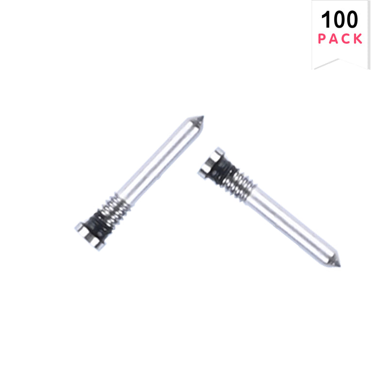 For iPhone 15 Pro, 15 Pro Max Bottom Screws White Titanium Compatible (100-Pack)