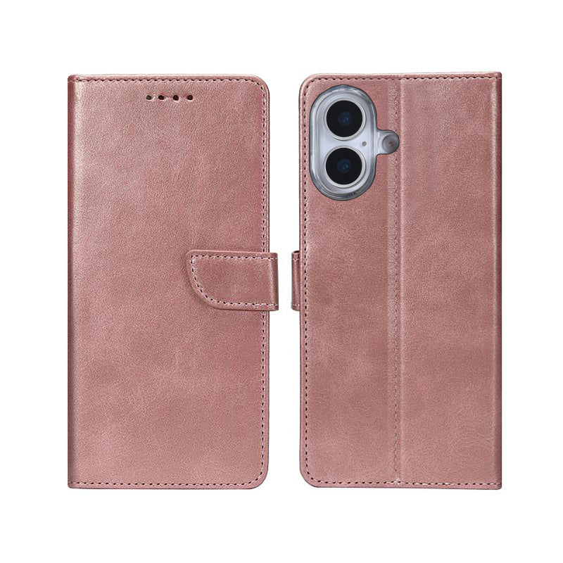 Rixus Bookcase For iPhone 17 Pink