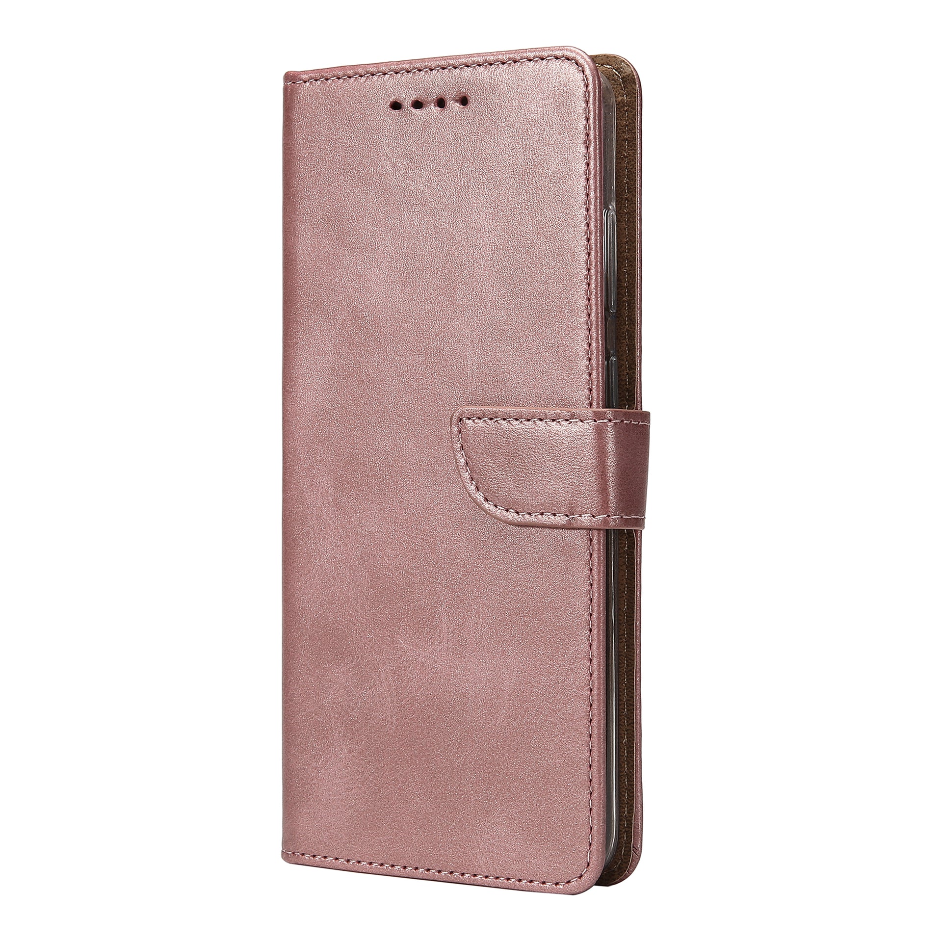 Rixus Bookcase For Samsung Galaxy A07, A08 Pink