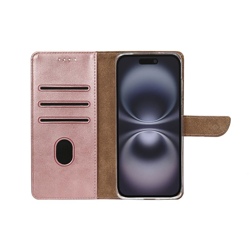 Rixus Bookcase For iPhone 17 Pink