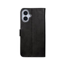 Rixus Bookcase For iPhone 17 Black