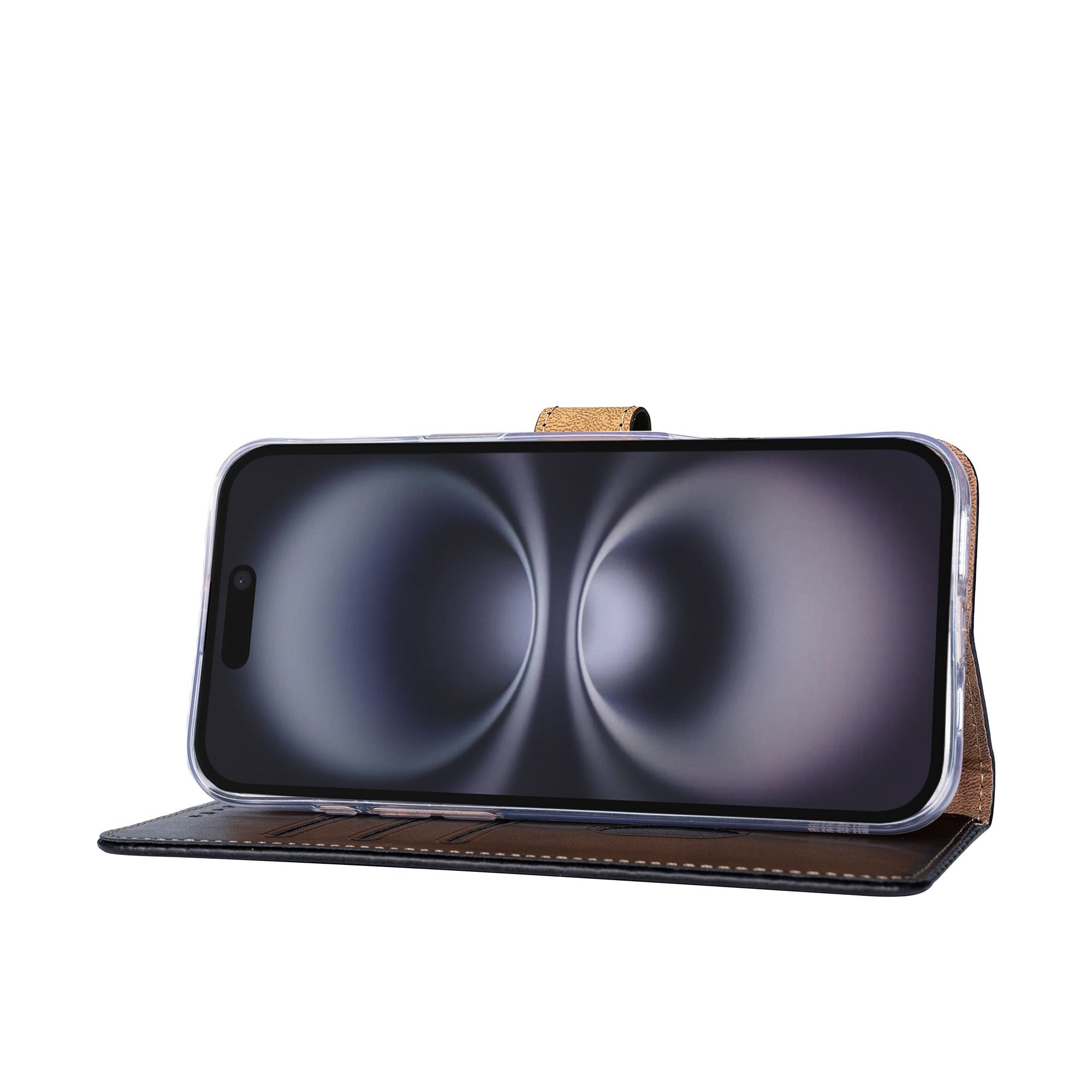 Rixus Bookcase For Apple iPhone 17 Black
