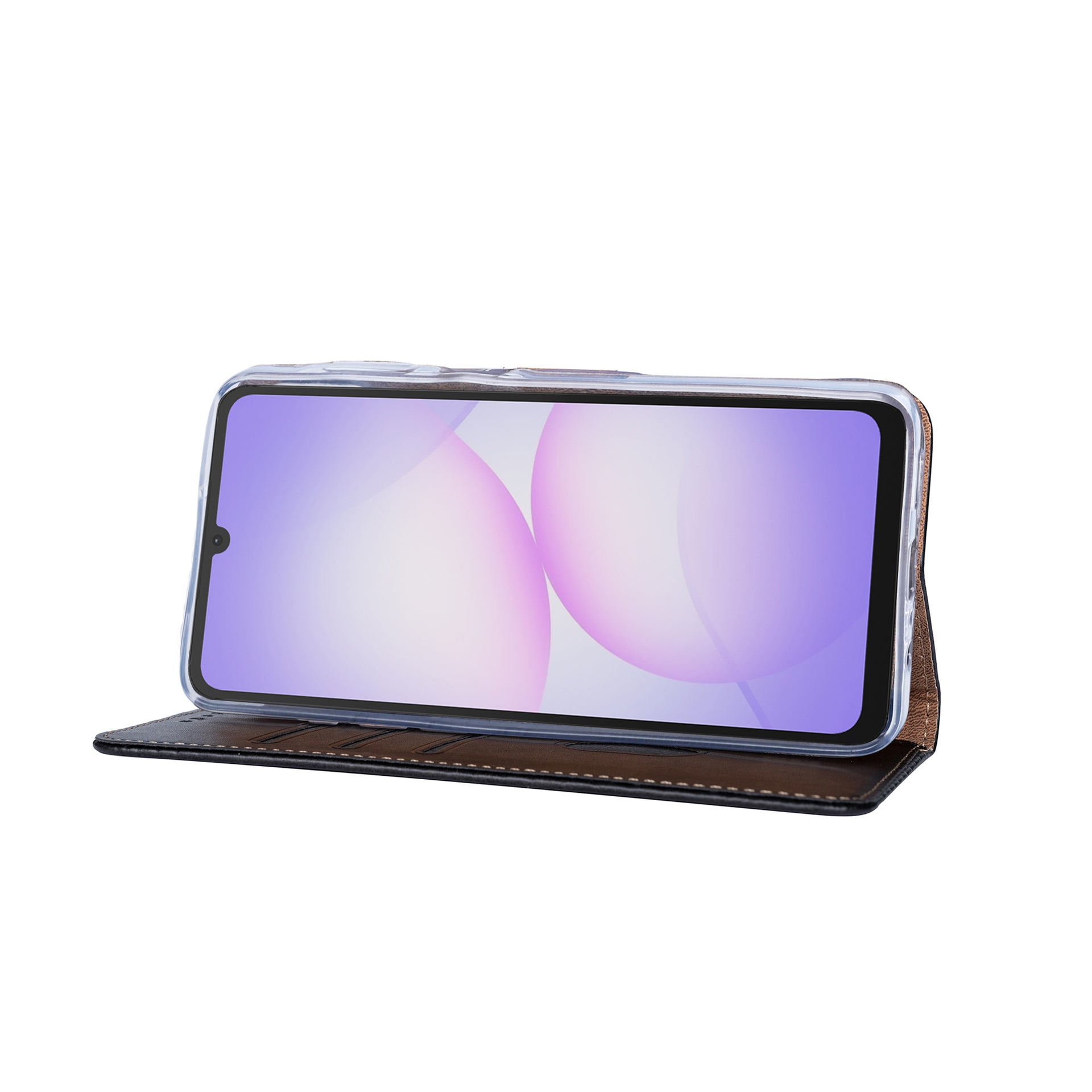 Rixus Bookcase For Samsung Galaxy A07, A08 Black