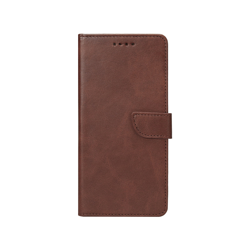Rixus Bookcase For iPhone 17 Brown