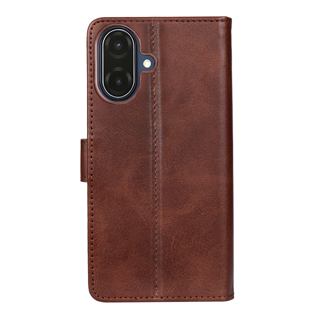 Rixus Bookcase For Samsung Galaxy A07, A08 Brown