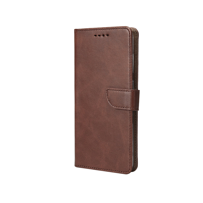 Rixus Bookcase For iPhone 17 Brown