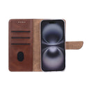 Rixus Bookcase For iPhone 17 Brown