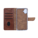 Rixus Bookcase For Samsung Galaxy A07 Brown