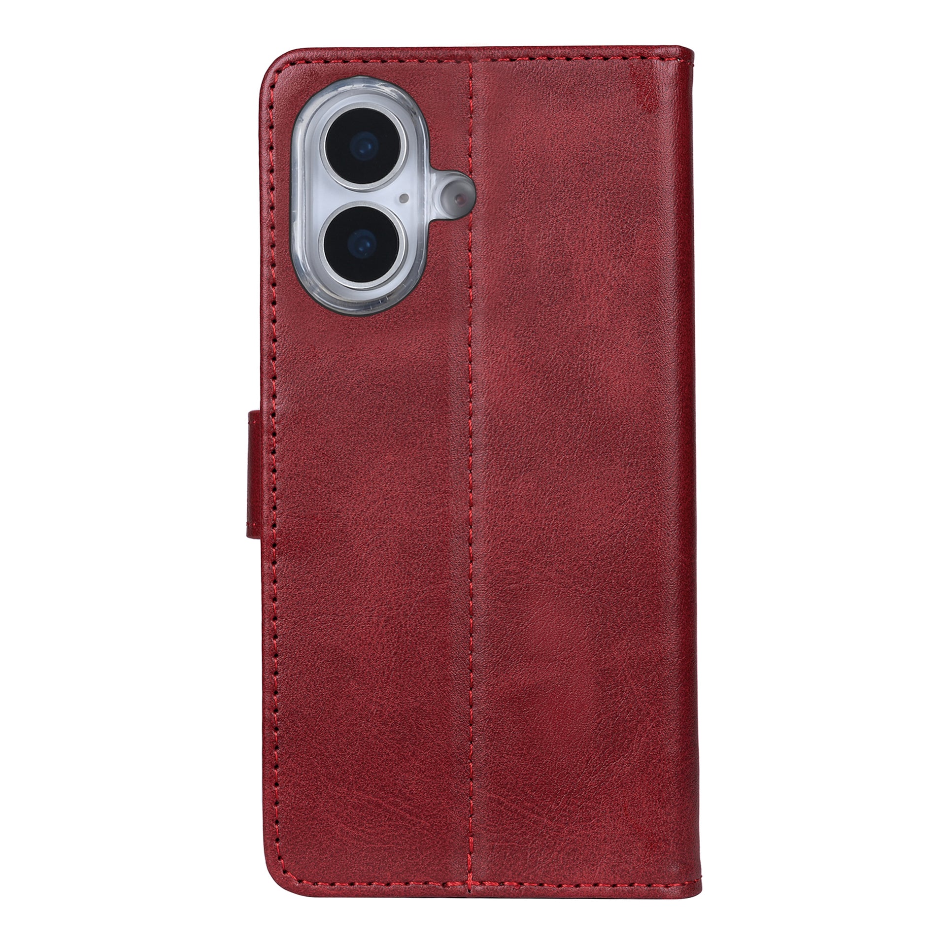 Rixus Bookcase For Apple iPhone 17 Dark Red