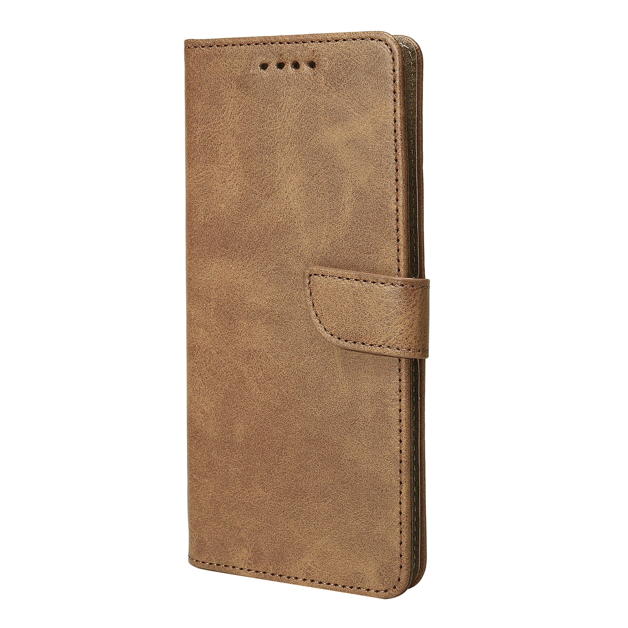 Rixus Bookcase For Apple iPhone 17 Light Brown