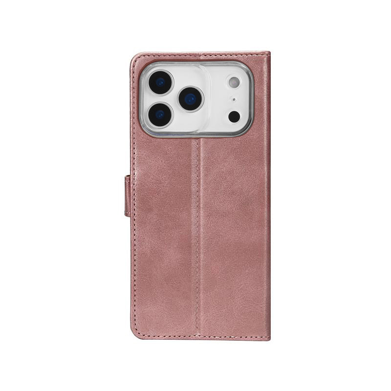 Rixus Bookcase For iPhone 17 Pro Pink