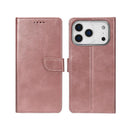 Rixus Bookcase For iPhone 17 Pro Pink