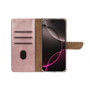 Rixus Bookcase For iPhone 17 Pro Pink