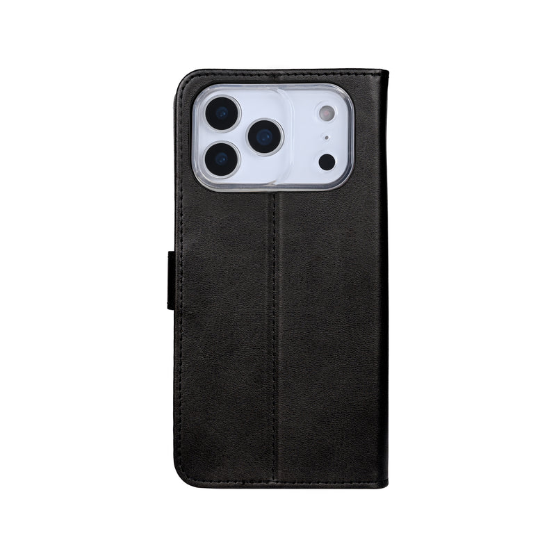 Rixus Bookcase For iPhone 17 Pro Black