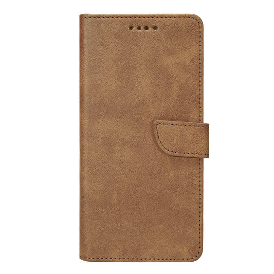 Rixus Bookcase For Apple iPhone 17 Pro Light Brown