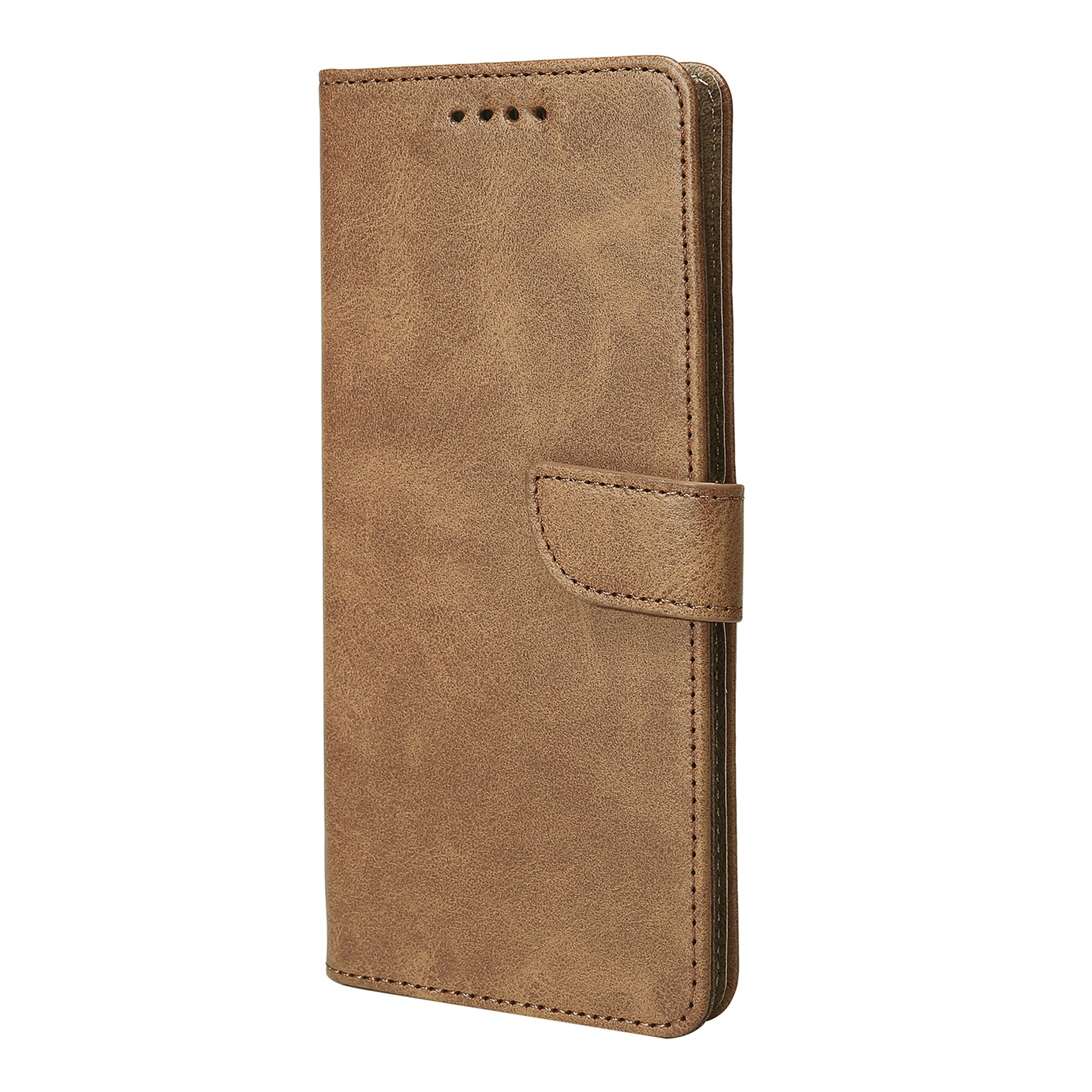 Rixus Bookcase For Apple iPhone 17 Pro Light Brown