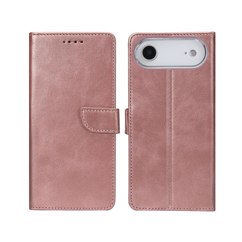 Rixus Bookcase For iPhone 17 Air Pink