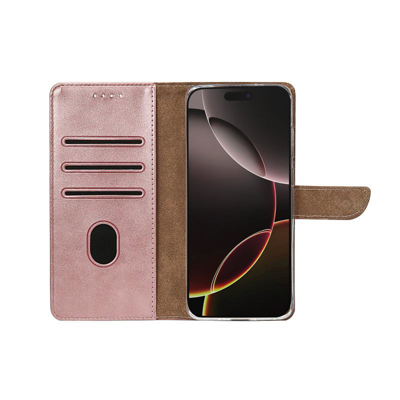 Rixus Bookcase For iPhone 17 Air Pink