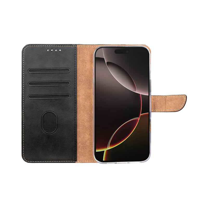Rixus Bookcase For iPhone 17 Air Black