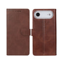 Rixus Bookcase For Apple iPhone 17 Air Brown