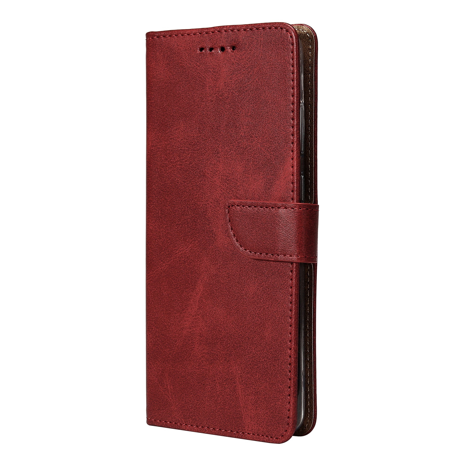 Rixus Bookcase For Apple iPhone 17 Air Dark Red