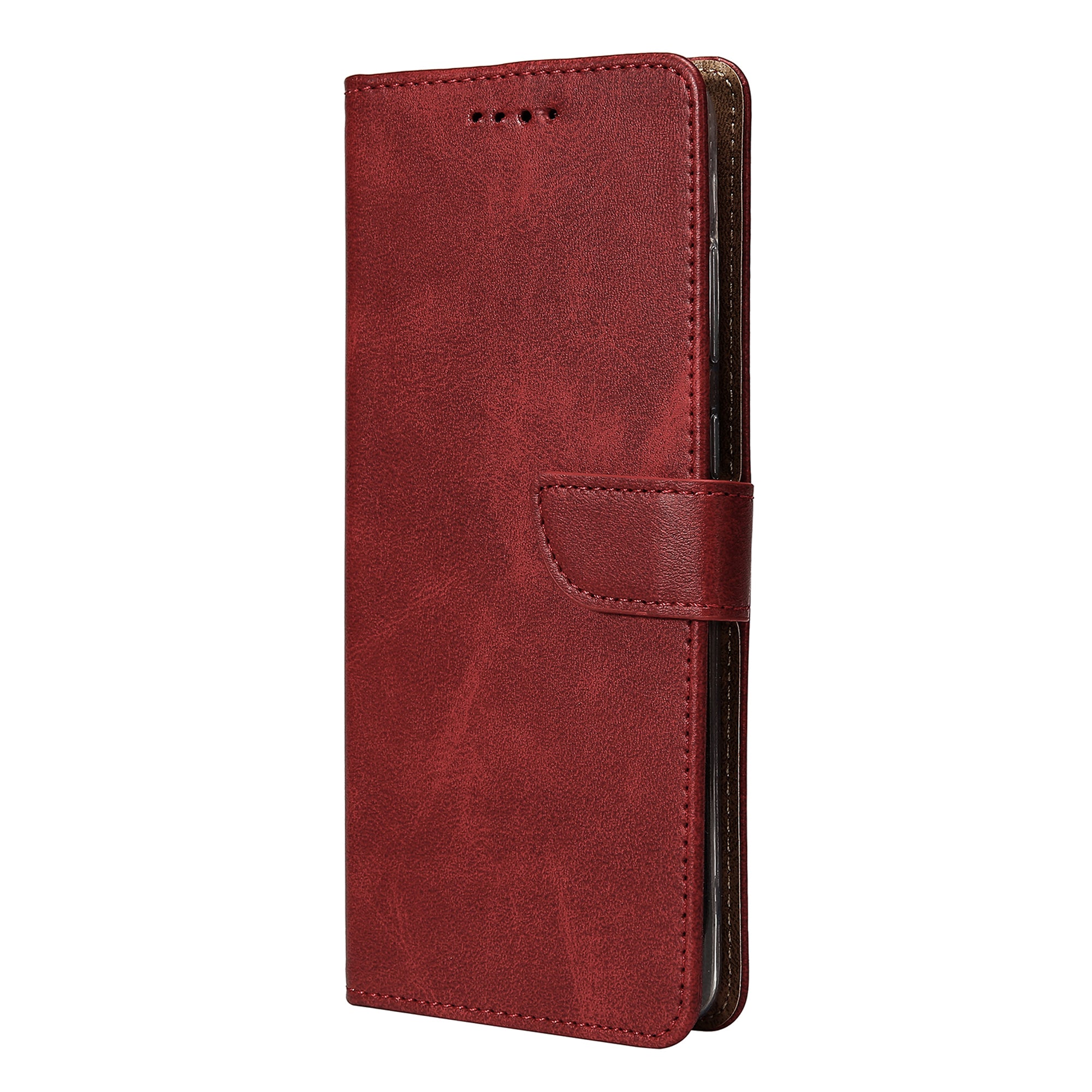 Rixus Bookcase For Apple iPhone 17 Air Dark Red