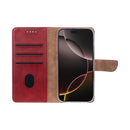 Rixus Bookcase For iPhone 17 Air Dark Red