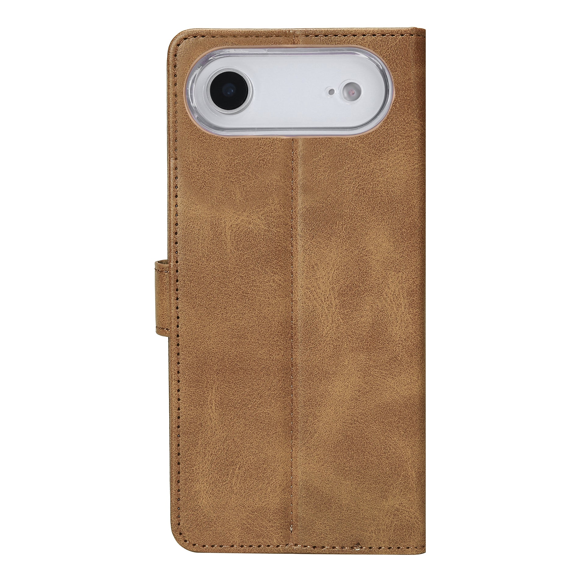 Rixus Bookcase For Apple iPhone 17 Air Light Brown