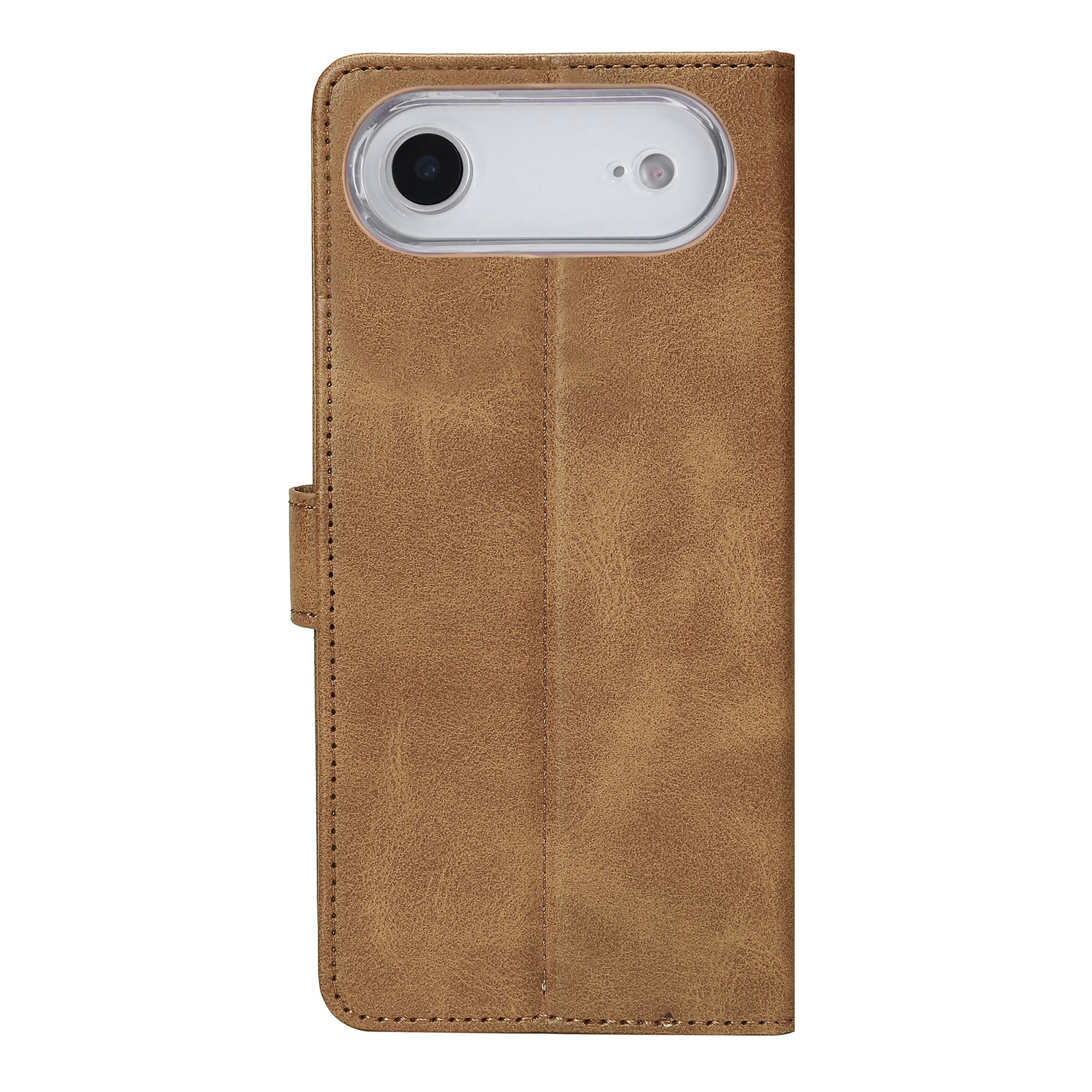 Rixus Bookcase For Apple iPhone 17 Air Light Brown