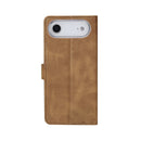 Rixus Bookcase For Apple iPhone 17 Air Light Brown