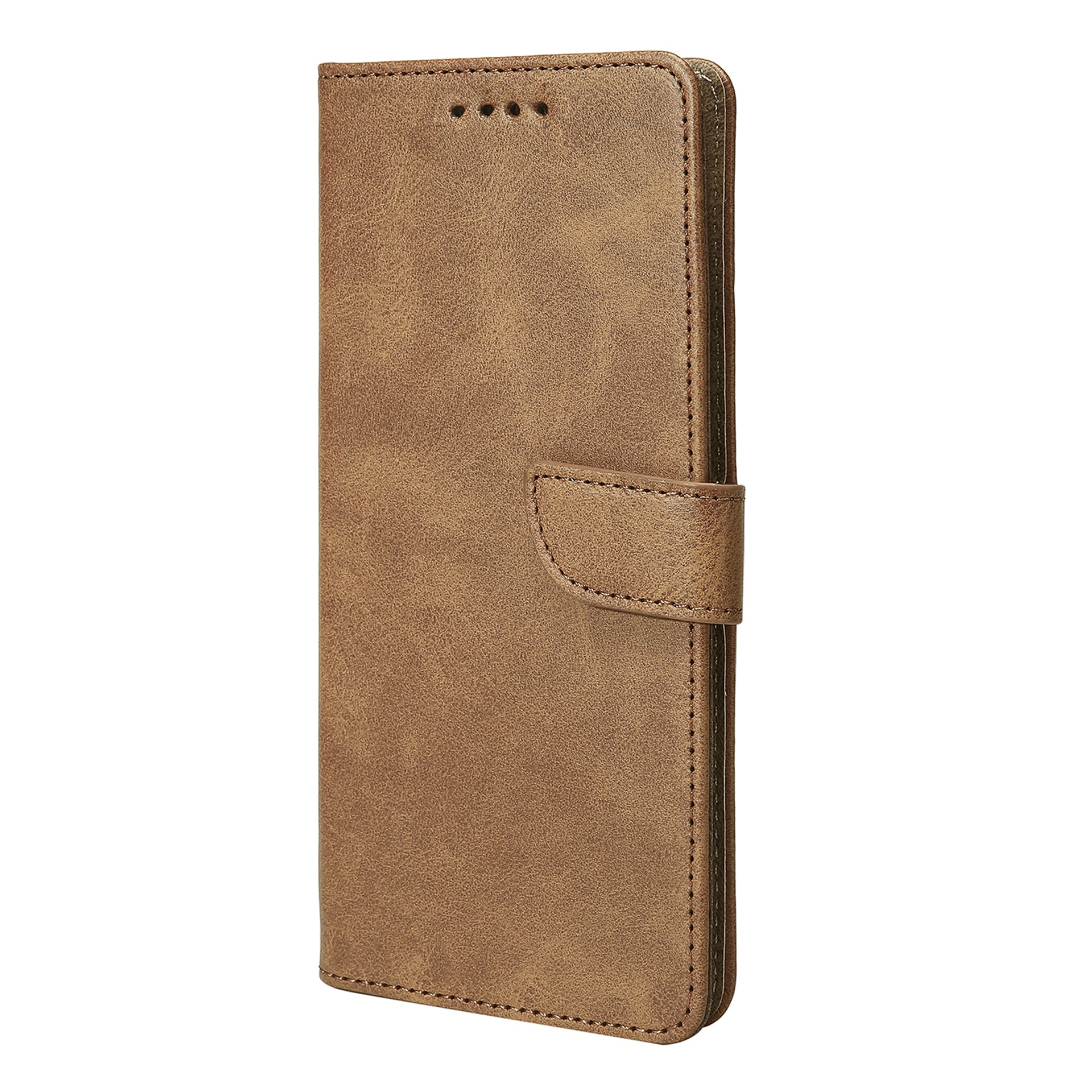 Rixus Bookcase For Apple iPhone 17 Air Light Brown