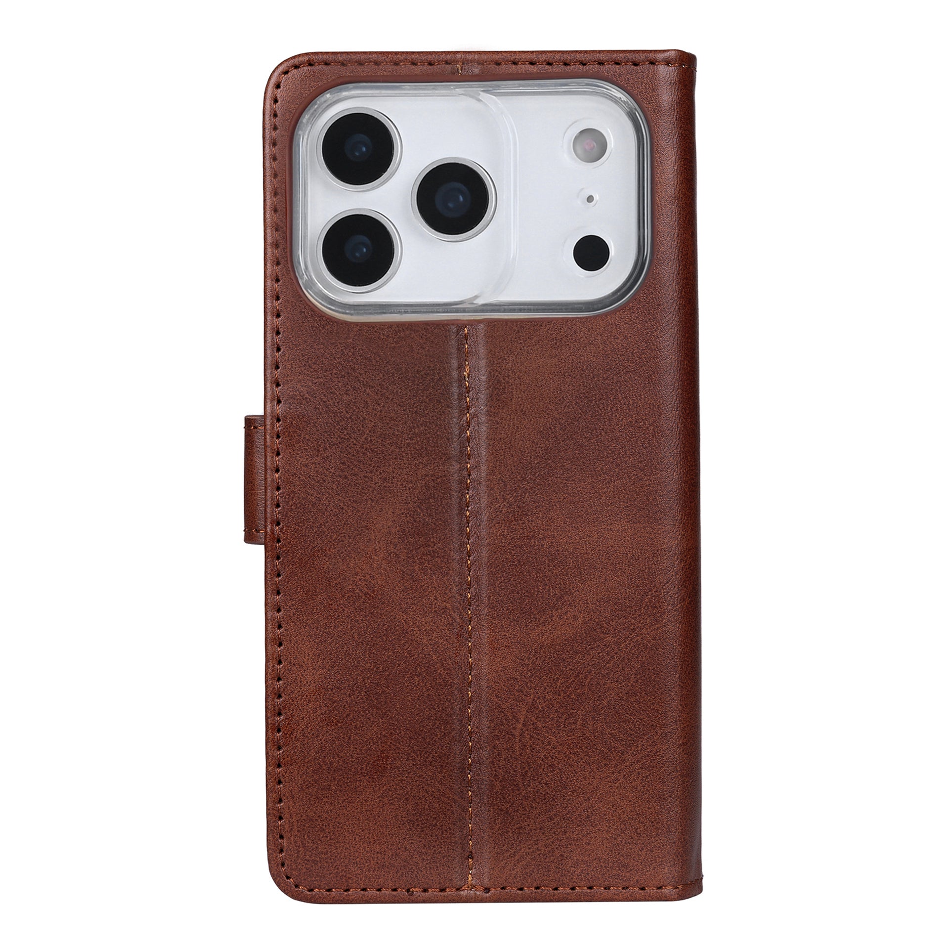 Rixus Bookcase For Apple iPhone 17 Pro Max Brown