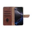 Rixus Bookcase For iPhone 17 Pro Max Brown