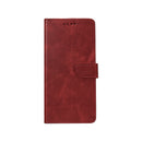 Rixus Bookcase For iPhone 17 Pro Max Dark Red