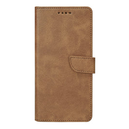 Rixus Bookcase For Apple iPhone 17 Pro Max Light Brown