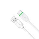 Rixus RXUC13AC Charging Cable USB-A To USB-C 30CM White