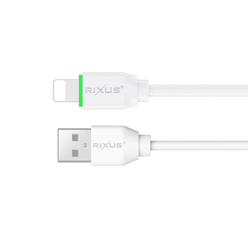 Rixus RXUC13AL Charging Cable USB-A To Lightning 30CM White