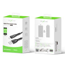 Rixus RXUC38AL Charging Cable USB-A To Lightning Nylon 200CM Black