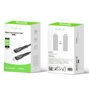 Rixus RXUC39L Fast Charging Cable USB-C To Lightning Nylon 300CM Black