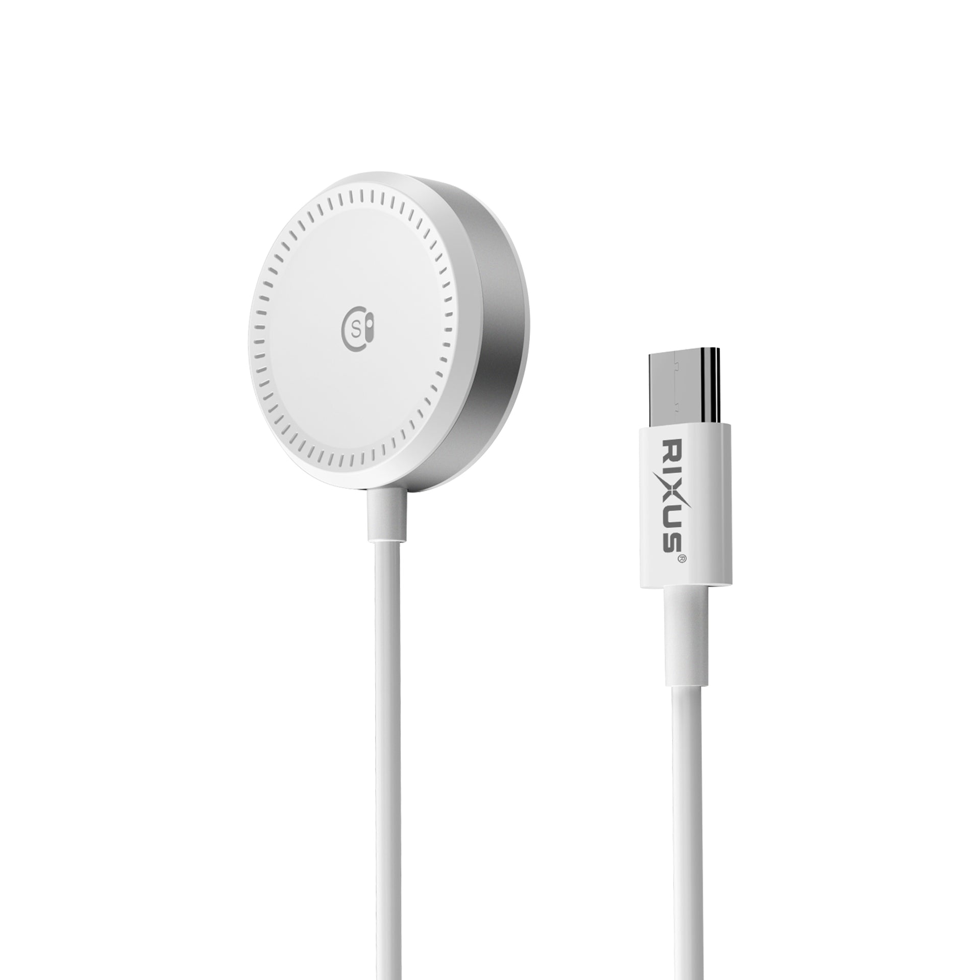 Rixus RXWC05 USB-C Charger For Apple Watch And Samsung Galaxy Watch 1.2m White