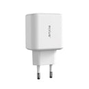 Rixus RXHC33D GaN Double USB-C Power Adapter 33W White