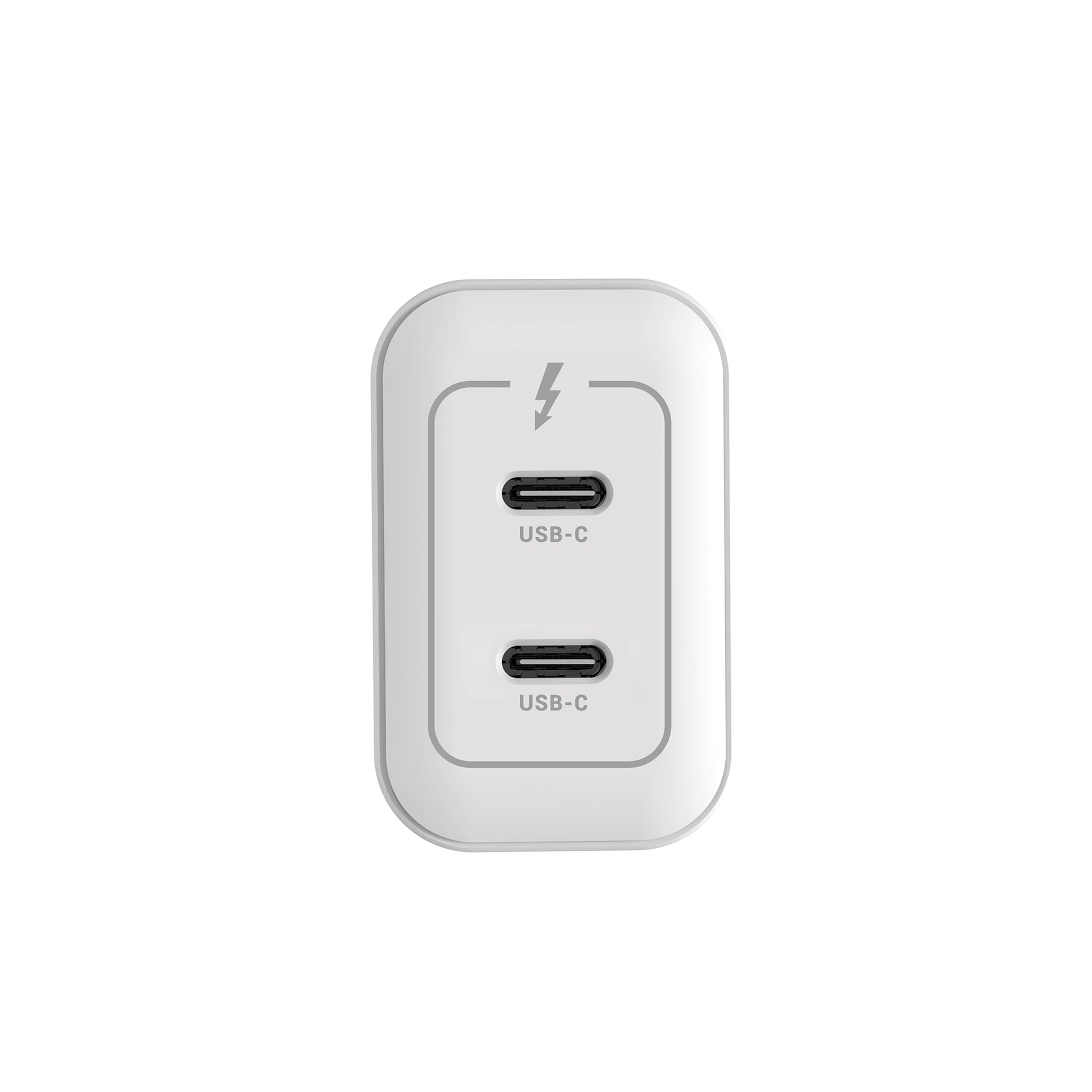 Rixus RXHC33D GaN Double USB-C Power Adapter 33W White