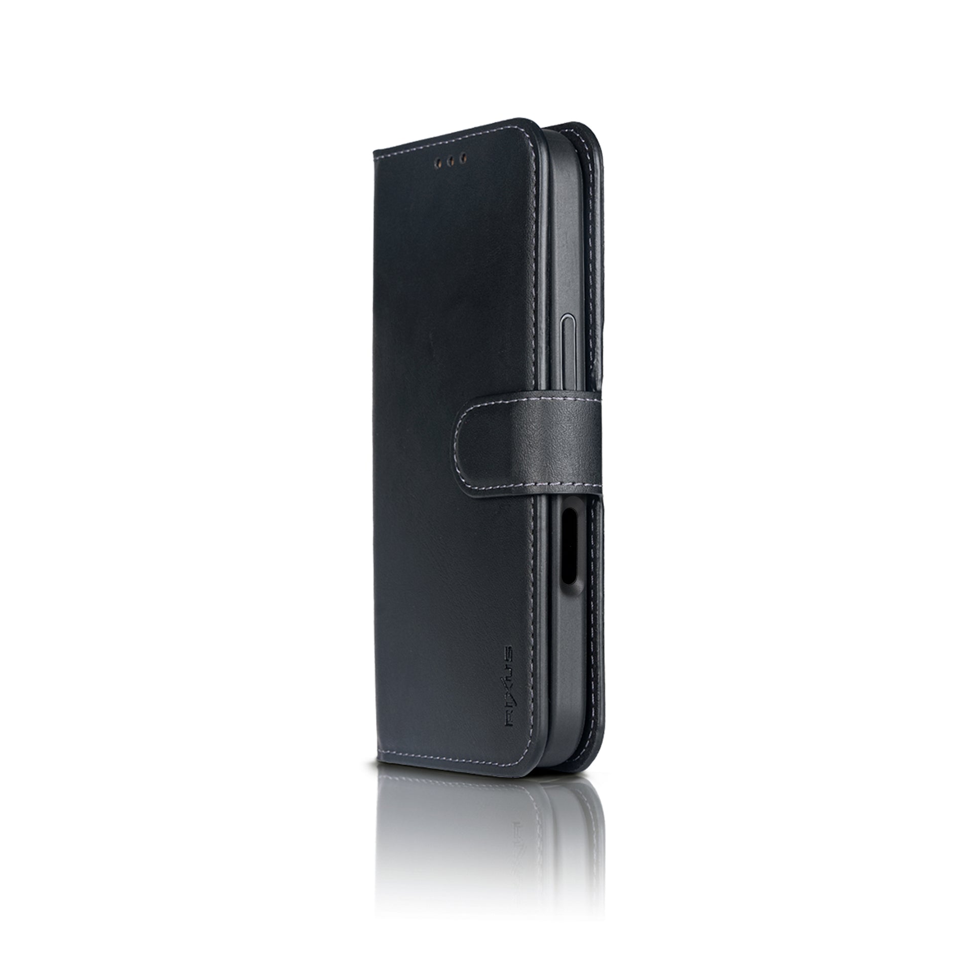 Rixus Duo Magnetic Detachable Wallet For Apple iPhone 17 Pro Black
